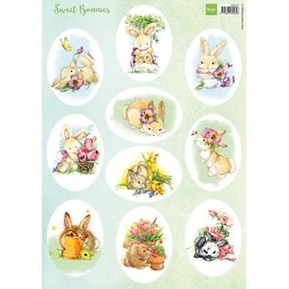 Marianne Design Picture Sheet A4 Sweet Bunnies
