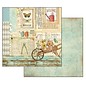 Stamperia, Papers for you  und Florella Bloc de papier pour cartes et scrapbook, format 30,5 x 30,5 cm, jardin
