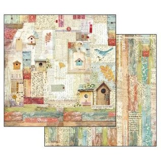 Stamperia, Papers for you  und Florella Card and scrapbook paper block, size 30.5 x 30.5 cm, Garden