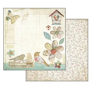 Stamperia, Papers for you  und Florella Bloc de papier pour cartes et scrapbook, format 30,5 x 30,5 cm, jardin