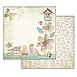 Stamperia, Papers for you  und Florella Bloc de papier pour cartes et scrapbook, format 30,5 x 30,5 cm, jardin