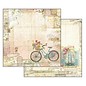 Stamperia, Papers for you  und Florella Bloc de papier pour cartes et scrapbook, format 30,5 x 30,5 cm, jardin