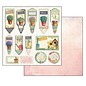 Stamperia, Papers for you  und Florella Card and scrapbook paper block, size 30.5 x 30.5 cm, Garden