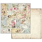 Stamperia, Papers for you  und Florella Card and scrapbook paper block, size 30.5 x 30.5 cm, "Flower Alphabet"