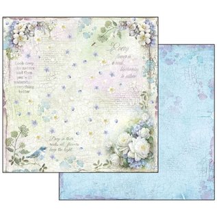 Stamperia, Papers for you  und Florella Card and scrapbook paper block, size 30.5 x 30.5 cm, "Flower Alphabet"