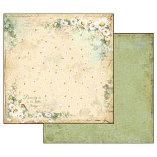 Stamperia, Papers for you  und Florella Card and scrapbook paper block, size 30.5 x 30.5 cm, "Flower Alphabet"