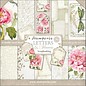 Stamperia, Papers for you  und Florella Bloc de papier pour cartes et scrapbook, format 30,5 x 30,5 cm, "Letters & Flowers"