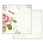 Stamperia, Papers for you  und Florella Kort og scrapbog papirblok, størrelse 30.5 x 30.5 cm, "Letters & Flowers"