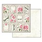 Stamperia, Papers for you  und Florella Card and scrapbook paper block, size 30.5 x 30.5 cm, "Letters & Flowers"