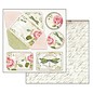 Stamperia und Florella Kaart en scrapbookblok, Stamperia, afmeting 30,5 x 30,5 cm, "Letters & Flowers"