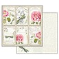 Stamperia, Papers for you  und Florella Kort og utklippsbok, blokk 30,5 x 30,5 cm, "Letters & Flowers"