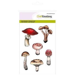 Craftemotions Motif de timbres, champignons