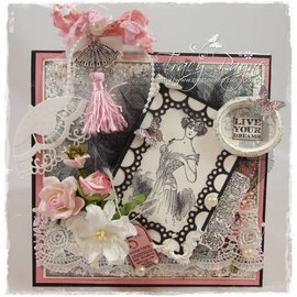 Vintage, Nostalgia und Shabby Shic Motif imprimé Victorian Vintage. De retour en stock!