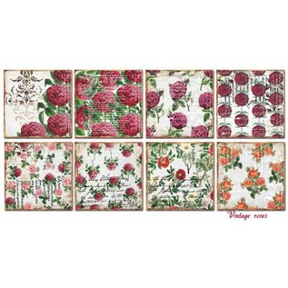 decorer Paquet de papier Decorer Vintage Roses 6x6 pouces