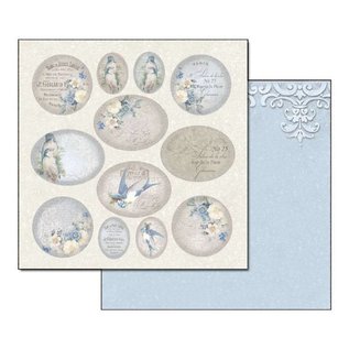 Stamperia, Papers for you  und Florella Bloc de papier pour cartes et scrapbook, 30,5 x 30,5 cm