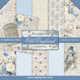 Stamperia, Papers for you  und Florella Kaarten en plakboekblok, 30,5 x 30,5 cm