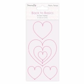 Docrafts / Papermania / Urban Dovecraft Back to Basics Pretty hearts Gem Frames