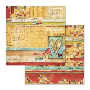 Stamperia, Papers for you  und Florella Kaart- en plakboekblok, formaat 30,5 x 30,5 cm, 10 dubbelzijdig bedrukt papier, 190 gr.