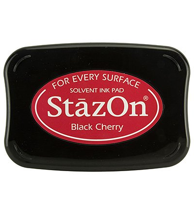 Farbe Stempelkissen Inchiostro Di Stazon Black Cherry Linchiostro Stazon è Resistente Ai Colori E Allacqua