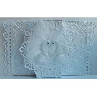 Marianne Design Stamping template: 2 decorative frames and 2 leaves