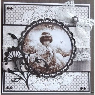 Marianne Design Stamping template: 2 decorative frames and 2 leaves