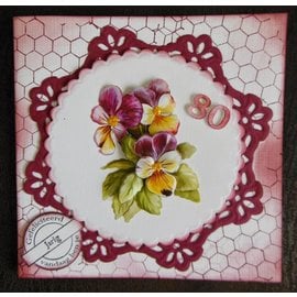 Marianne Design Stamping template: 2 decorative frames and 2 leaves