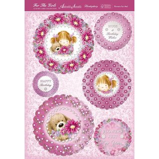 Hunkydory Luxus Sets & Sandy Designs Hunkydory, juego de cartas de lujo "Flower for me"