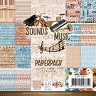 Karten und Scrapbooking Papier, Papier blöcke Tarjeta y bloc de notas de papel "Sonidos de la Música".