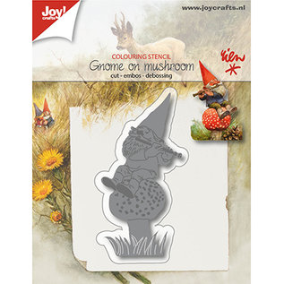 Joy!Crafts / Jeanine´s Art, Hobby Solutions Dies /  Stanzschablonen, Kobold sitzt auf ein Pilz