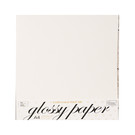 Karten und Scrapbooking Papier, Papier blöcke Luxury qualitatives Papier mit  hohem Glanz in weiss! Enthält 10 Blätter, 250 g / m².