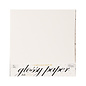 Karten und Scrapbooking Papier, Papier blöcke Carta di alta qualità con alta brillantezza in bianco! Contiene 10 foglie, 250 g / m².