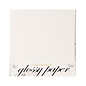 Karten und Scrapbooking Papier, Papier blöcke Luxury quality paper with high gloss in white! Contains 10 leaves, 250 g / m².