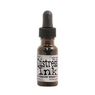 FARBE / STEMPELKISSEN Encreur Distress Ink Pumice Stone, bouteille de remplissage avec la pipette pour le tampon d’encre Distress Ink Pumice Stone