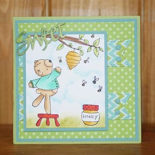 Elisabeth Craft Dies , By Lene, Lawn Fawn Elizabeth Crafts, Stamp, Transparent, Honey Bear