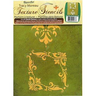 Modellieren 3 DecoArt Texture Stencil, A4, di Tracy Moreau, Acanthus Borders