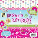 DCWV und Sugar Plum Designer Block, The Blossoms Butterflies, 48 Blatt, 30,5 x 30,5 cm