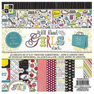 DCWV und Sugar Plum DCWV, Designer Block, "the all about Girls", 48 Blatt, 30,5 x 30,5 cm