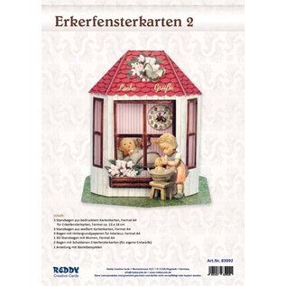 BASTELSETS / CRAFT KITS NY! Komplett kortsett for 3x 3D-kortvindukort!