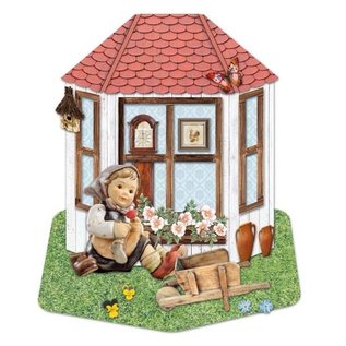 BASTELSETS / CRAFT KITS NEU! Komplettes Kartenset für 3x 3D Erkerfensterkarten!