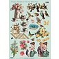 Vintage, Nostalgia und Shabby Shic Die cut sheet, A4, vintage motifs