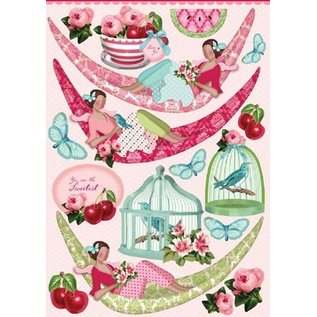 Embellishments / Verzierungen Tilda 4x A4 punched sheets - LAST in stock!