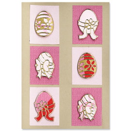 Sticker SET: 6 Outline Stickers, easter