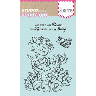 Studio Light Studio Light, Motif Estampé, Transparent, Roses