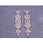 Embellishments / Verzierungen 2 metal udsmykninger, sølv ornamenter