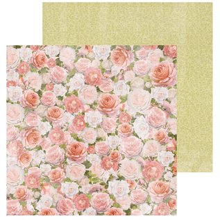 Kaisercraft und K&Company Fuerza del emperador, papel para tarjetas y álbumes de recortes, 16,5 x 16,5 cm, "Cottage Rose"