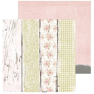 Kaisercraft und K&Company Emperor Force, Card and Scrapbook Paper, 16.5 x 16.5 cm, "Cottage Rose"