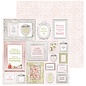 Kaisercraft und K&Company Emperor Force, Card and Scrapbook Paper, 16.5 x 16.5 cm, "Cottage Rose"