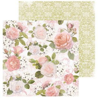 Kaisercraft und K&Company Fuerza del emperador, papel para tarjetas y álbumes de recortes, 16,5 x 16,5 cm, "Cottage Rose"