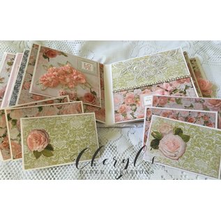 Kaisercraft und K&Company Fuerza del emperador, papel para tarjetas y álbumes de recortes, 16,5 x 16,5 cm, "Cottage Rose"