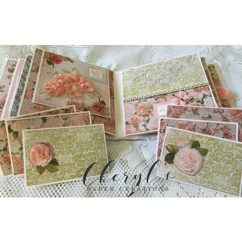 Kaisercraft und K&Company Kaiserkraft, Karten- und Scrapbook Papier, 16,5 x 16,5 cm, "Cottage Rose" Kaisercraft und K&Company Kaiserkraft, Karten- und Scrapbook Papier, 16,5 x 16,5 cm, "Cottage Rose"